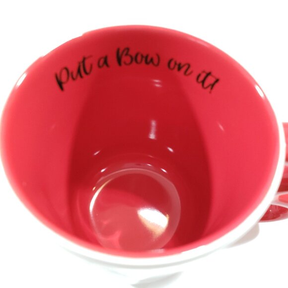 Disney Minnie Mouse Mug "Put a Bow On It" 3D Bow Handle 15 oz - Picture 7 of 13